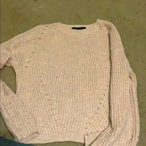 Pink cotton long sleeve shirt